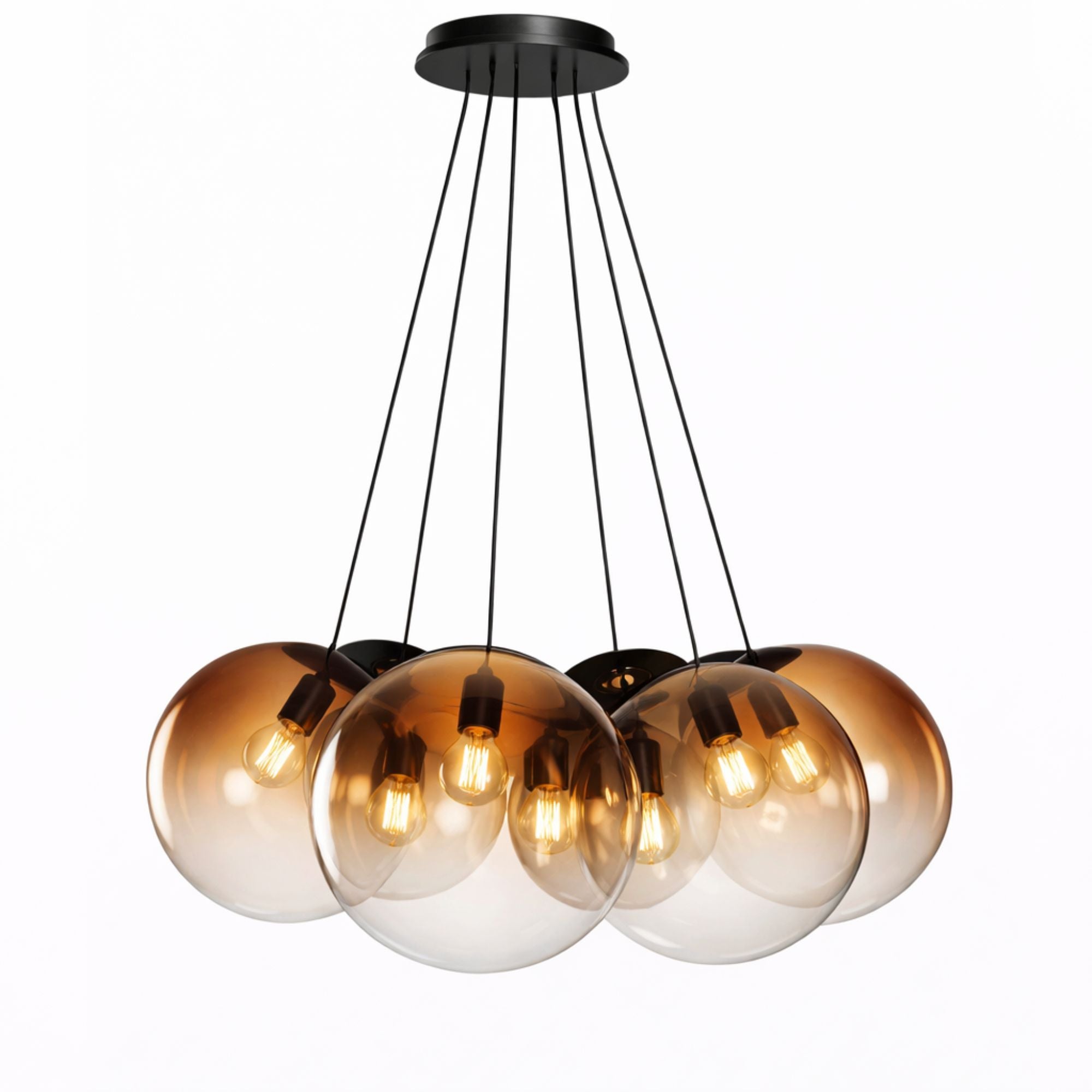 s.luce Orb Cluster Mehrfach - Pendelleuchte 7 - flammig 7x40cm - 200679 - s.luce® - homecoming lights.