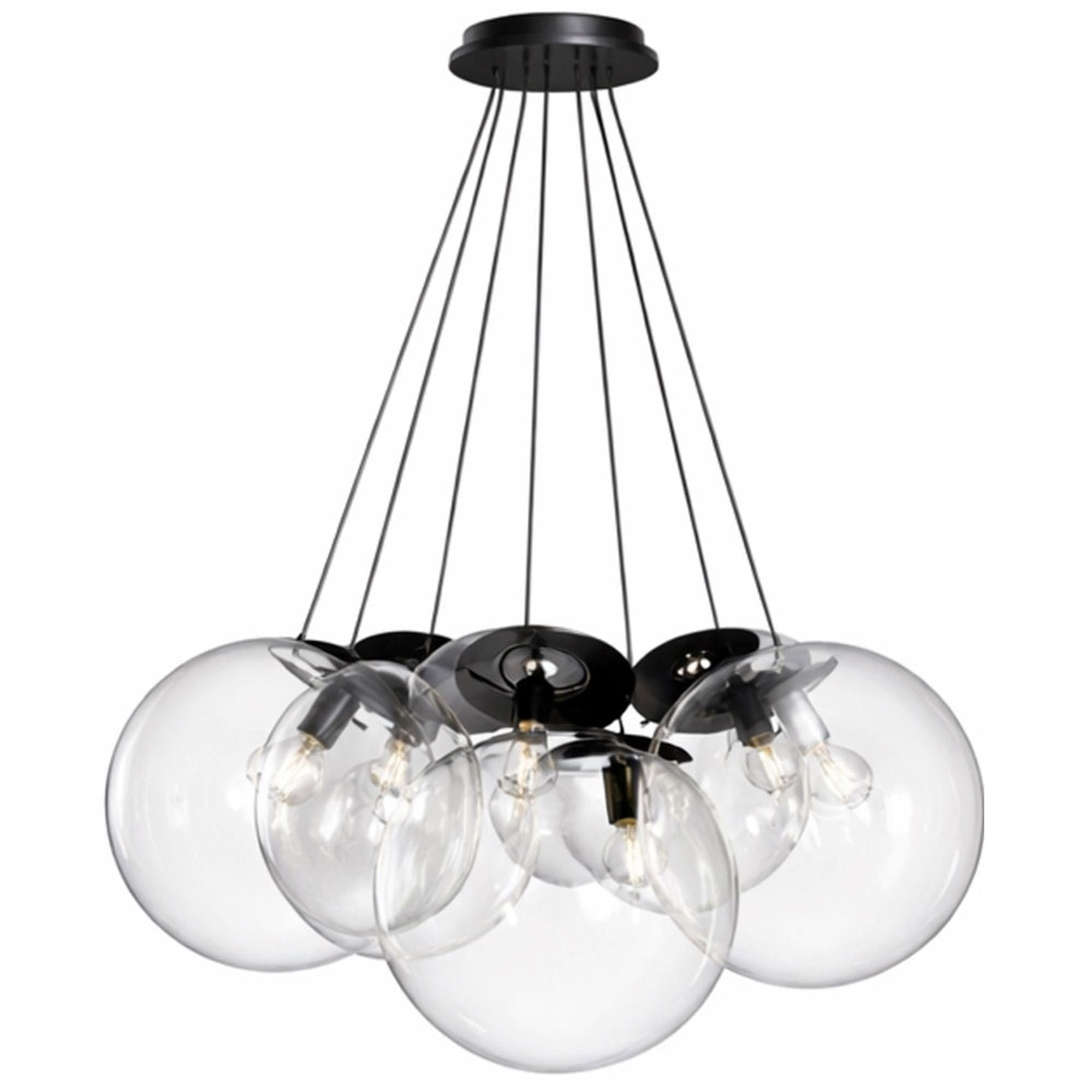 s.luce Orb Cluster Mehrfach - Pendelleuchte 7 - flammig 7x40cm - 200676 - s.luce® - homecoming lights.