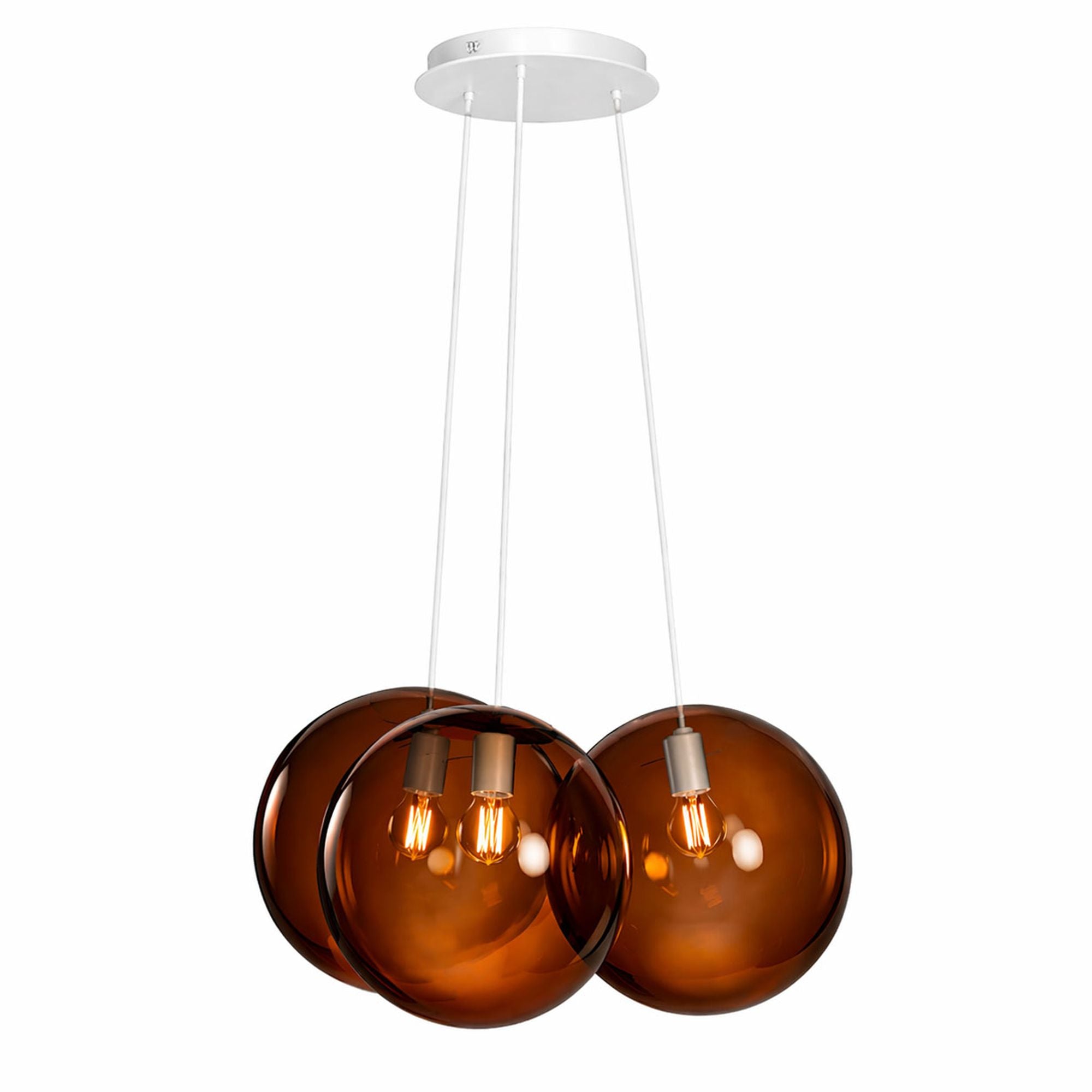 s.luce Orb Cluster Glas - Hängelampe 3 - flammig 3x20cm - 200563 - s.luce® - homecoming lights.
