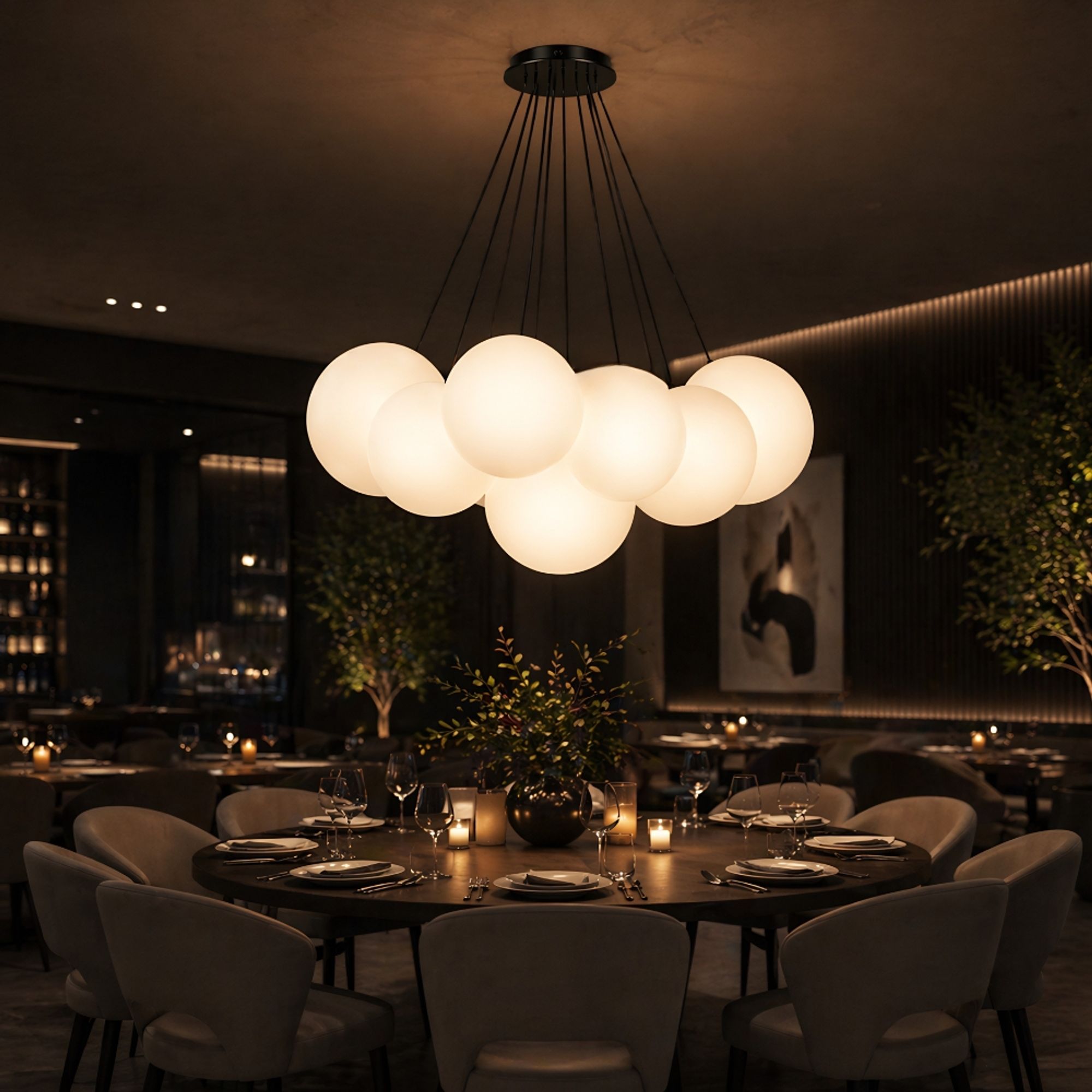 s.luce Orb Cluster Mehrfach - Pendelleuchte 7 - flammig 7x20cm - 200571 - s.luce® - homecoming lights.