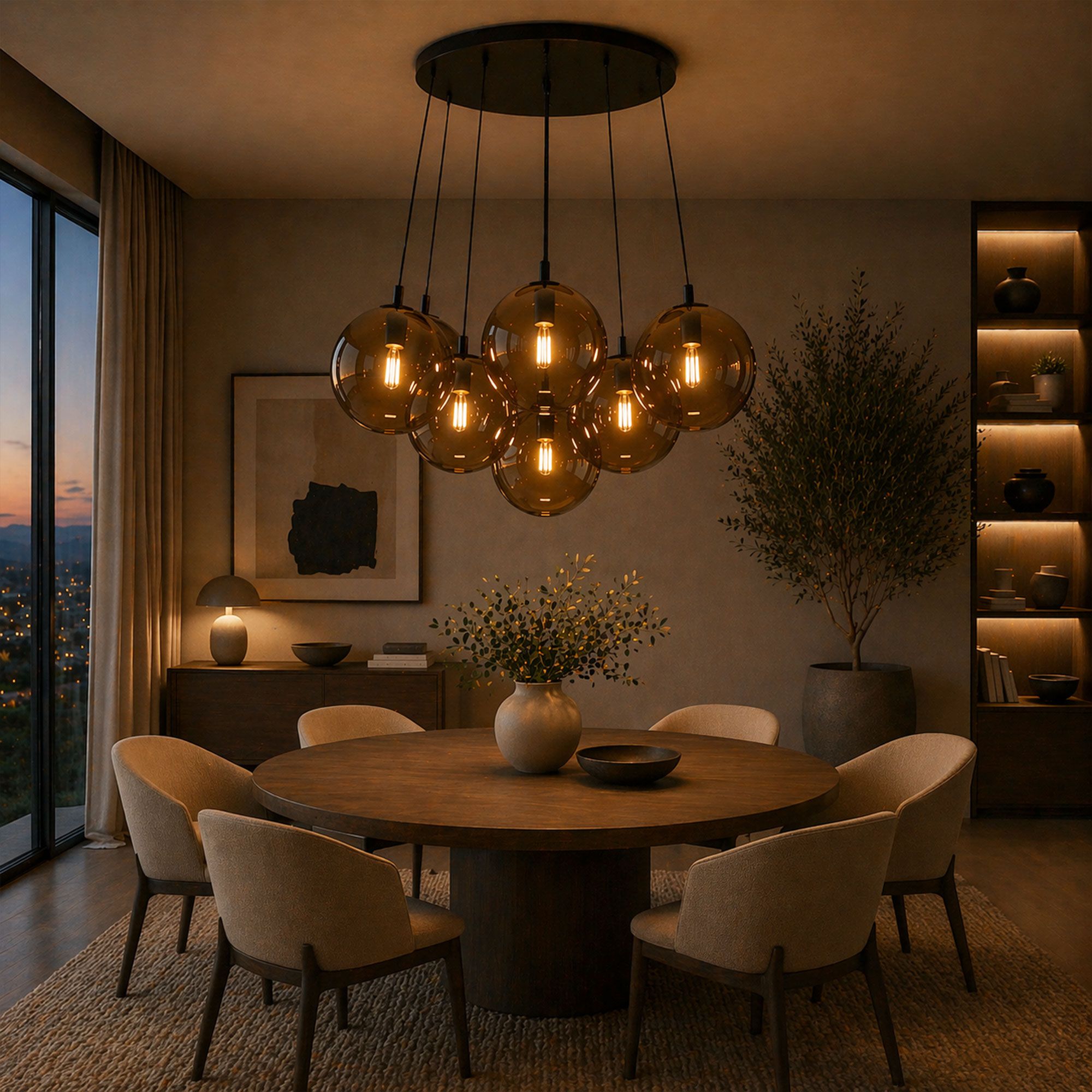 s.luce Orb Cluster Mehrfach - Pendelleuchte 7 - flammig 7x40cm - 200681 - s.luce® - homecoming lights.