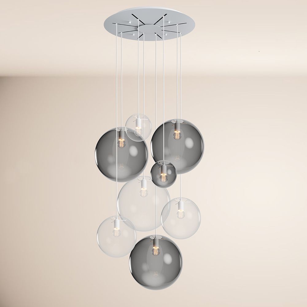 s.luce Orb lampa galeryjna 8-światłowa modułowa