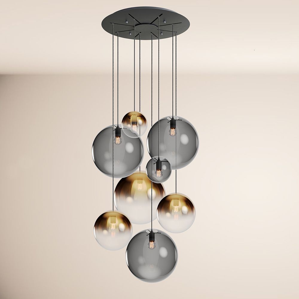 s.luce Orb Lampe de galerie 8 flammes Modulaire