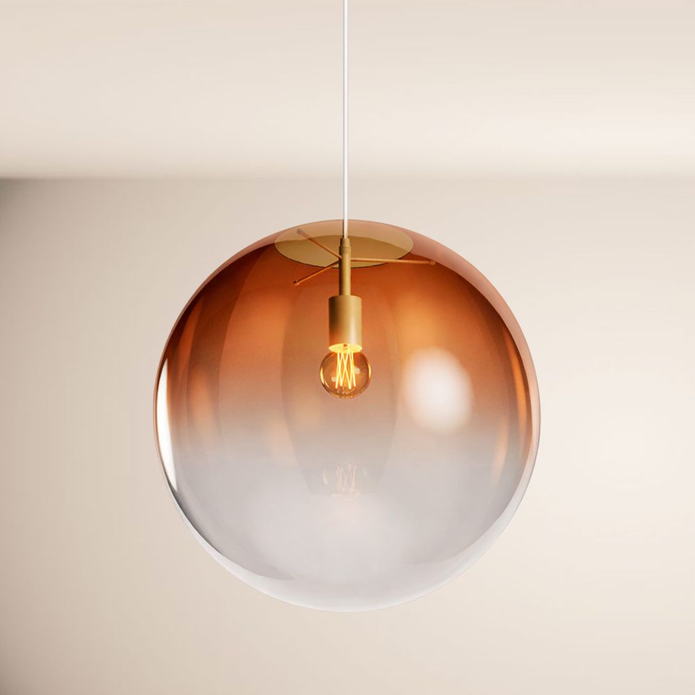 s.luce Orb Glaskugel Galerieleuchte Aufhängung 500cm Weiß - 189390 - s.luce® - homecoming lights.
