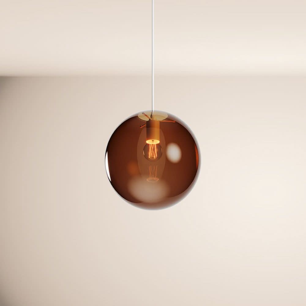 s.luce Orb Glaskugel Pendelleuchte Aufhängung 150cm Weiß
