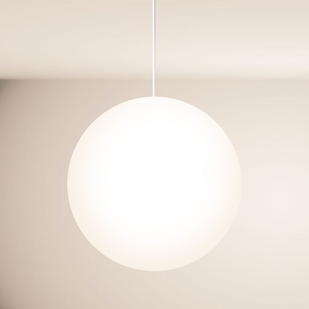 s.luce Orb Glaskugel Pendelleuchte Aufhängung 150cm Weiß - 189414 - s.luce® - homecoming lights.