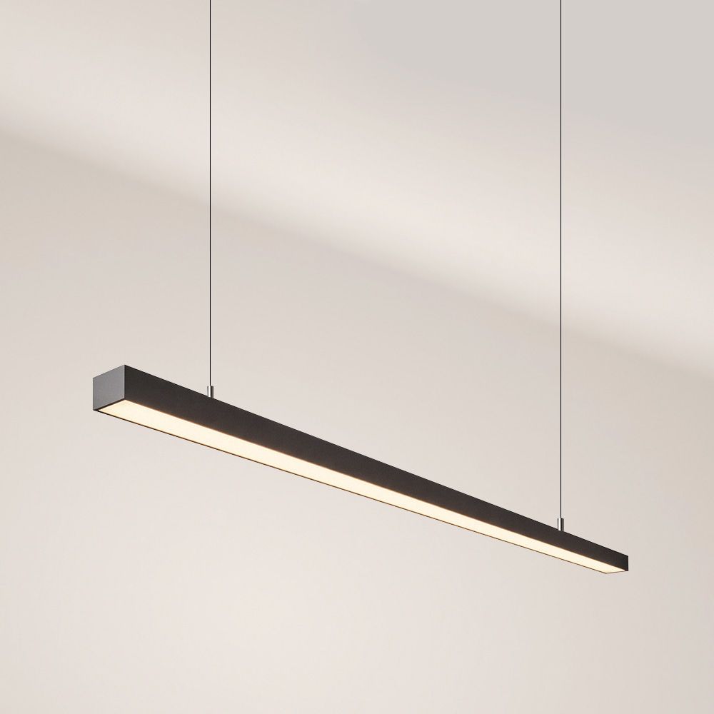 s.luce Oris LED-Linienlampe Büro-Pendelleuchte XL nach Maß 2700K