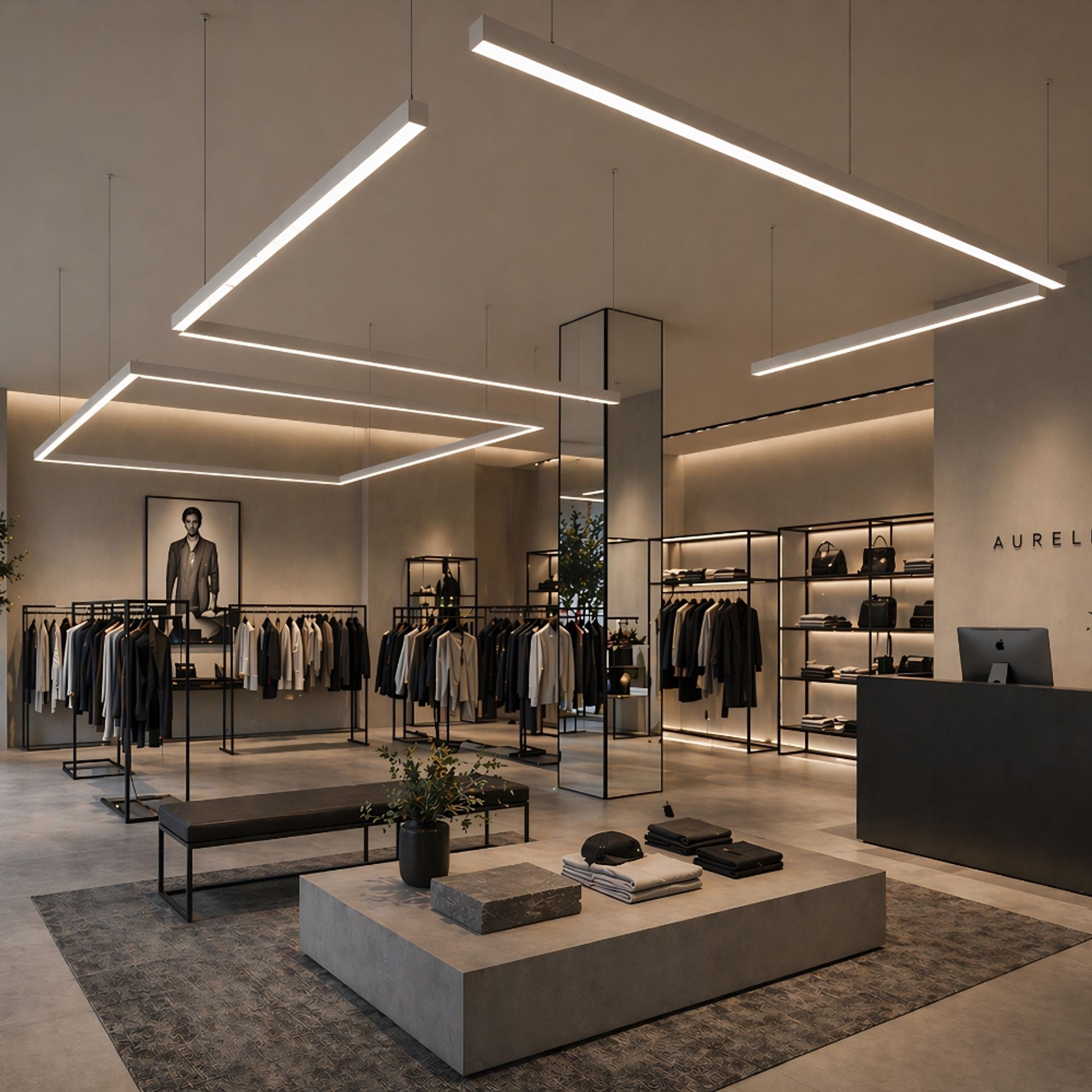 s.luce Oris LED - Linienleuchte Büro - Pendellampe XL nach Maß 4000K - 197793 - s.luce® - homecoming lights.