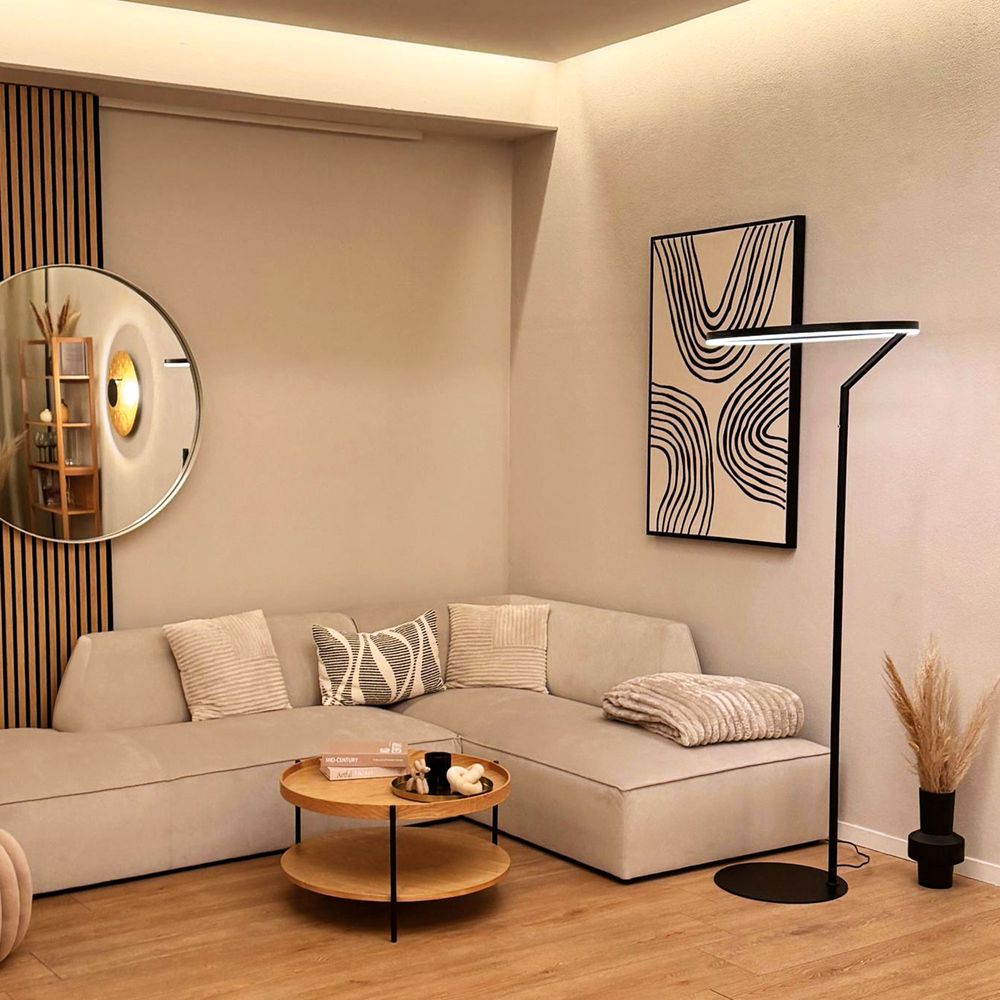 s.luce Ring LED - Stehleuchte Ø 60cm mit Touchdimmer - 189558 - s.luce® - homecoming lights.