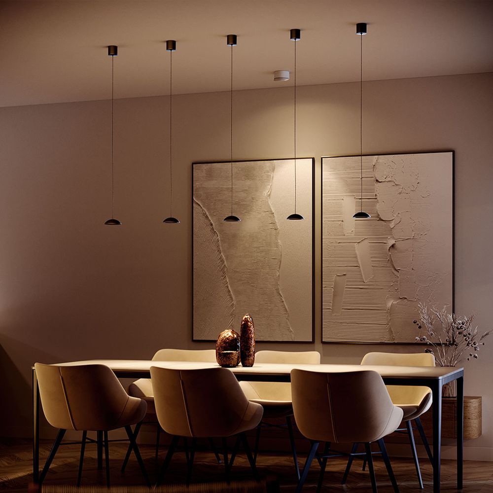 s.luce Santa Air LED Esszimmerlampe 12-flammig 200cm 3-reihig