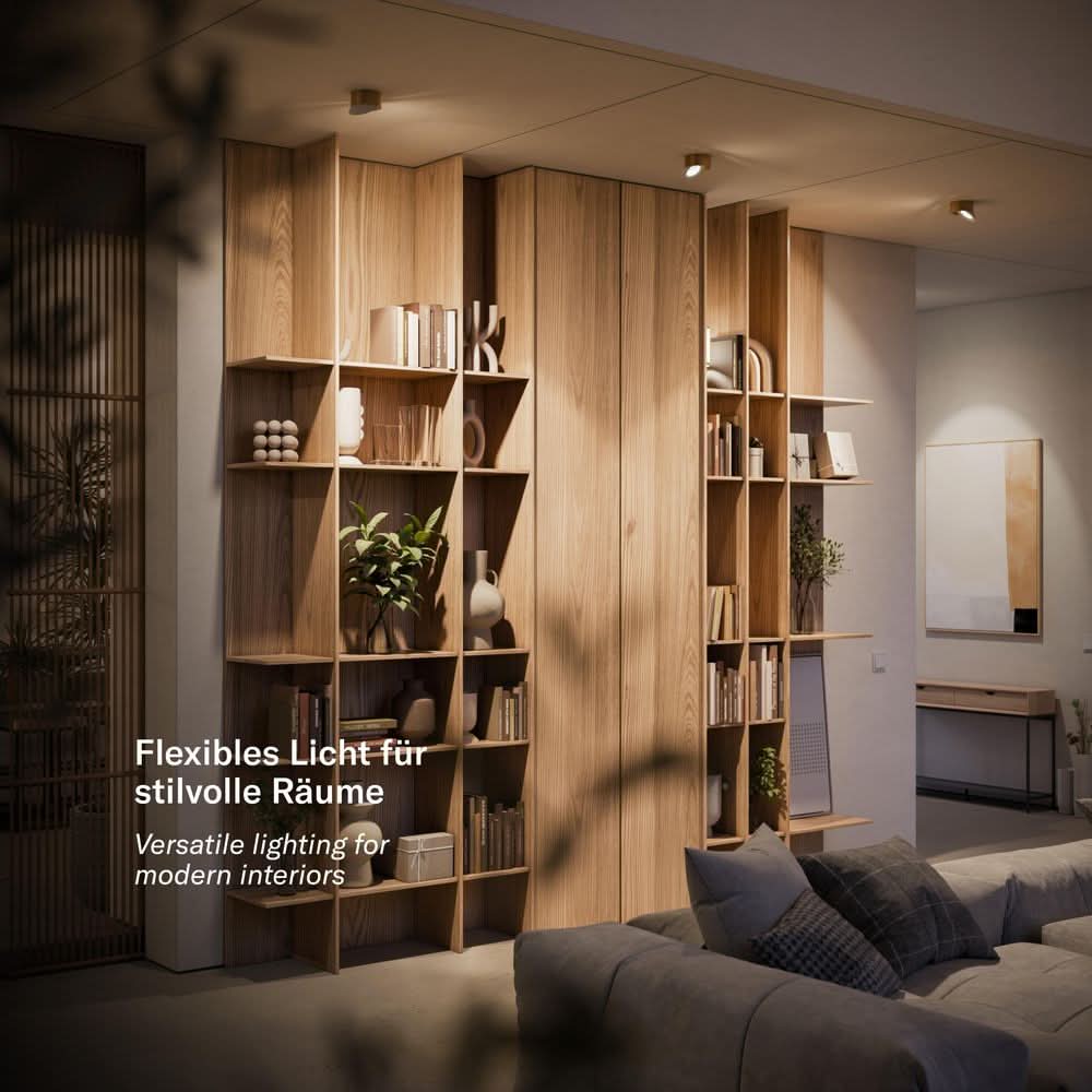 s.luce Santa Neo LED-Deckenstrahler schwenkbar & dimmbar