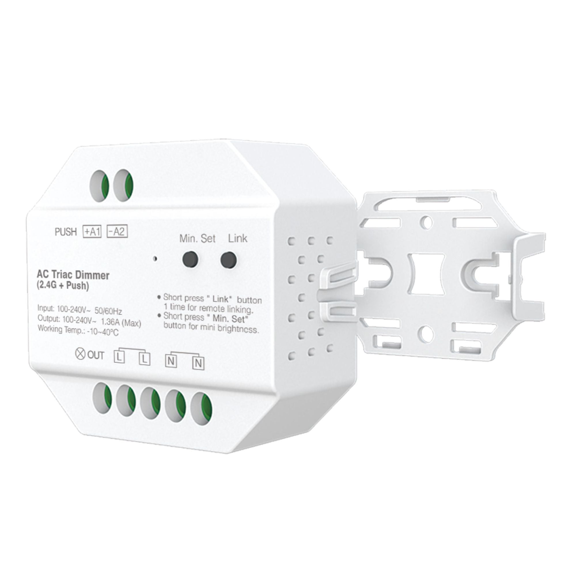s.luce Smart-Dim Triac Funk-Controller 230V mit Push-Dimmer