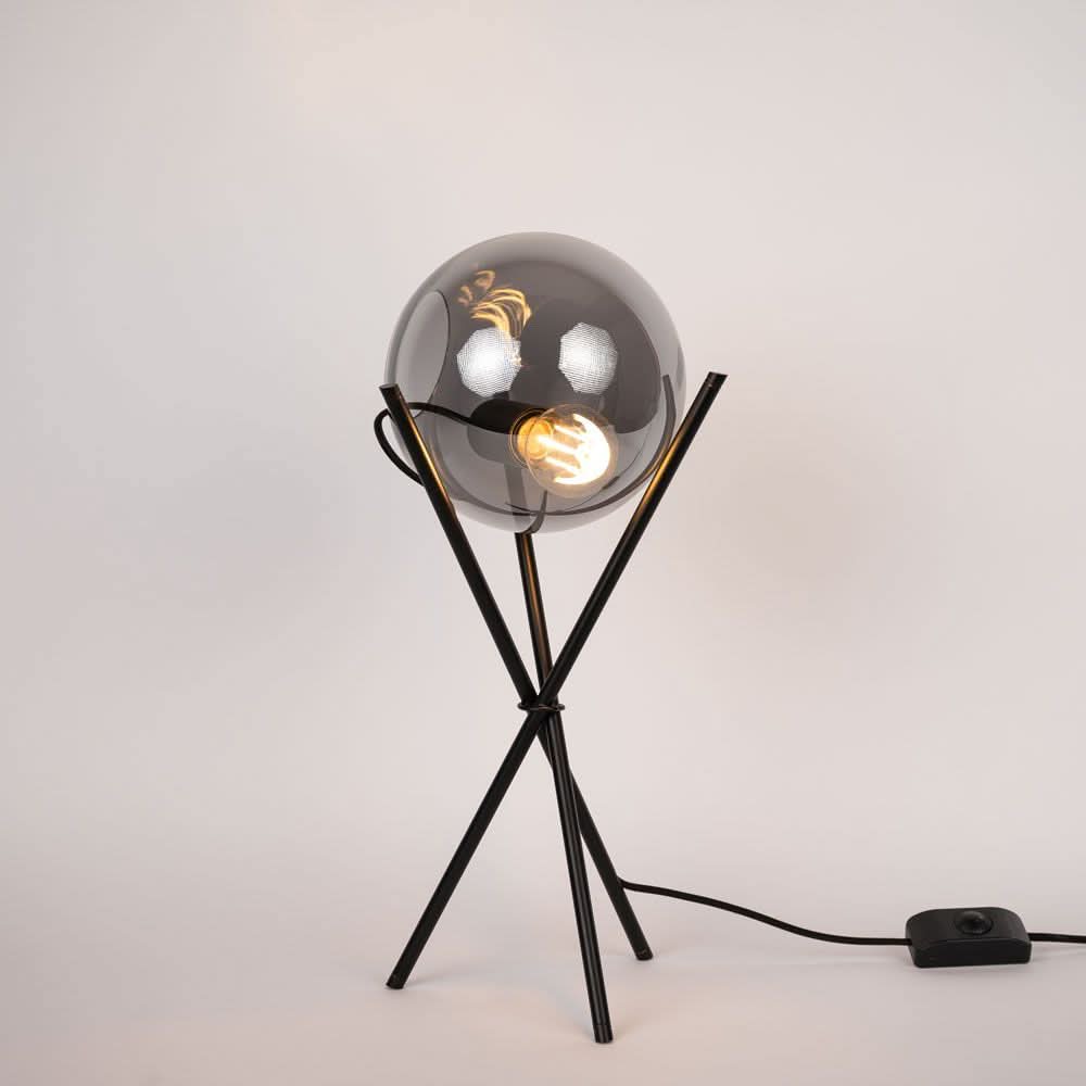 s.luce Orb Axis lampe de table en verre tripode 20cm