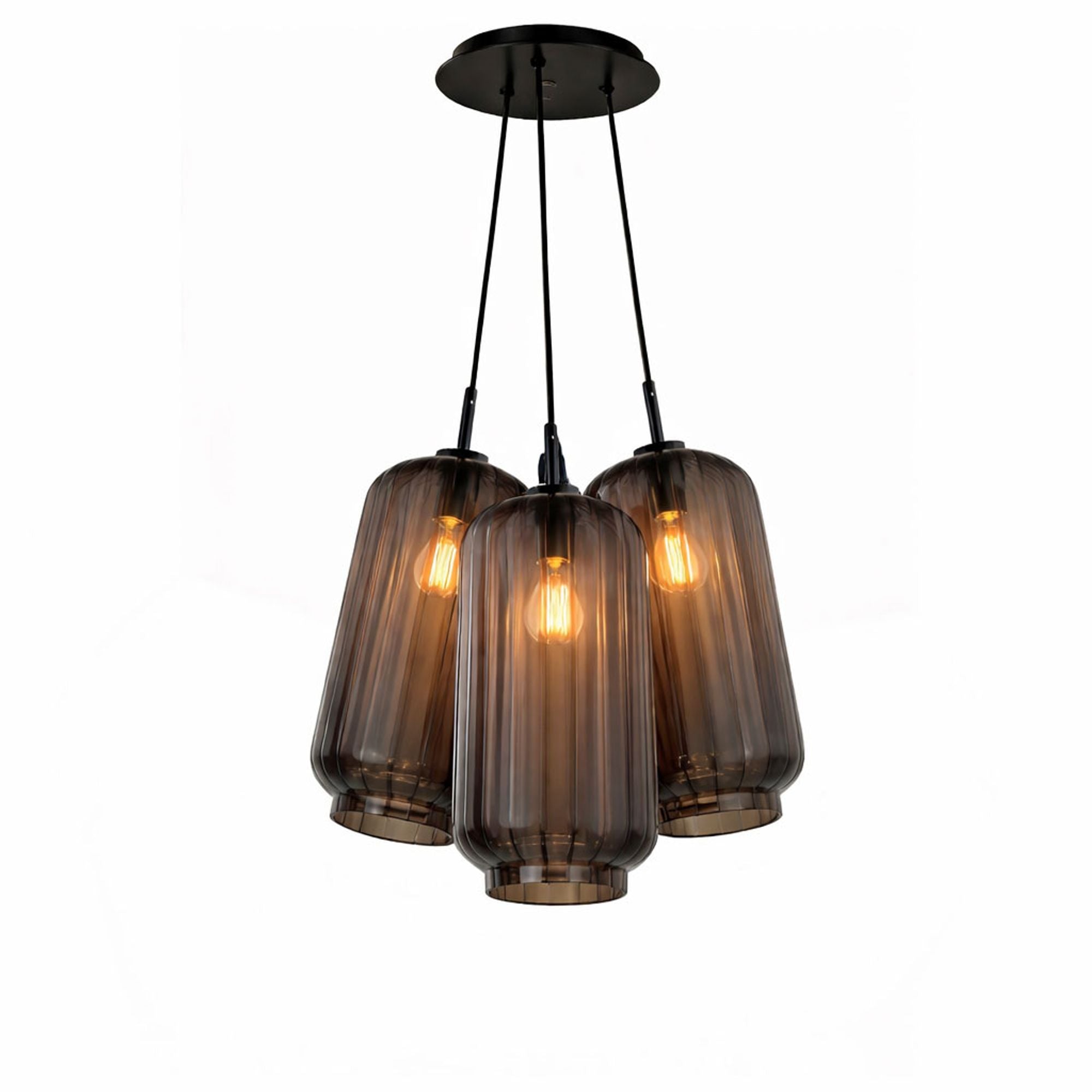 s.luce Velo Cluster Glas - Pendelleuchte 3 - flammig 3x18cm - 200399 - s.luce® - homecoming lights.