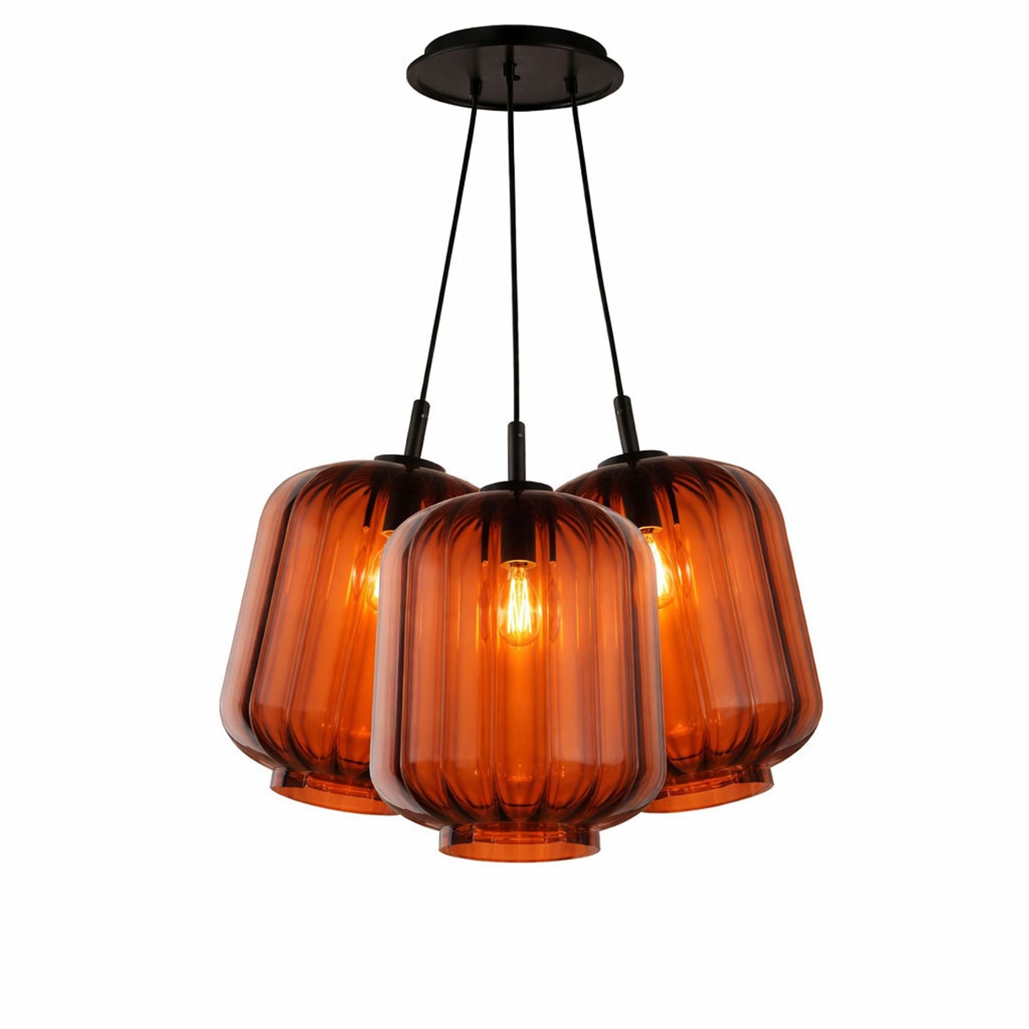 s.luce Velo Cluster Glas - Pendelleuchte 3 - flammig 3x25cm - 200417 - s.luce® - homecoming lights.