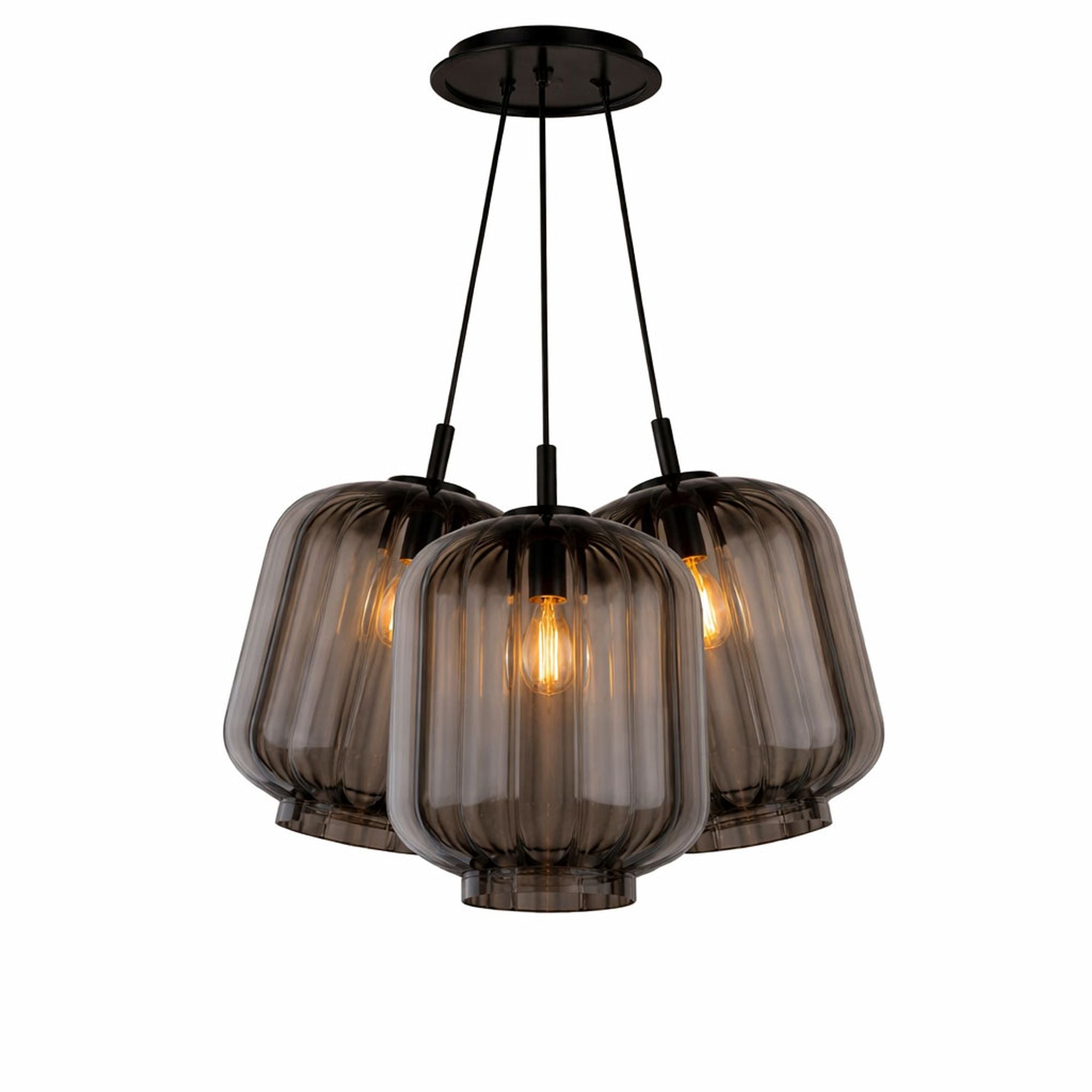 s.luce Velo Cluster Glas - Pendelleuchte 3 - flammig 3x25cm - 200415 - s.luce® - homecoming lights.