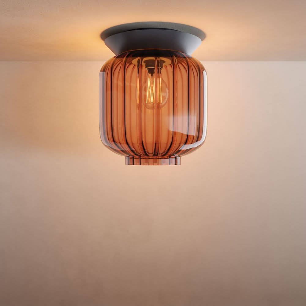 s.luce Velo Glas-Deckenleuchte E27