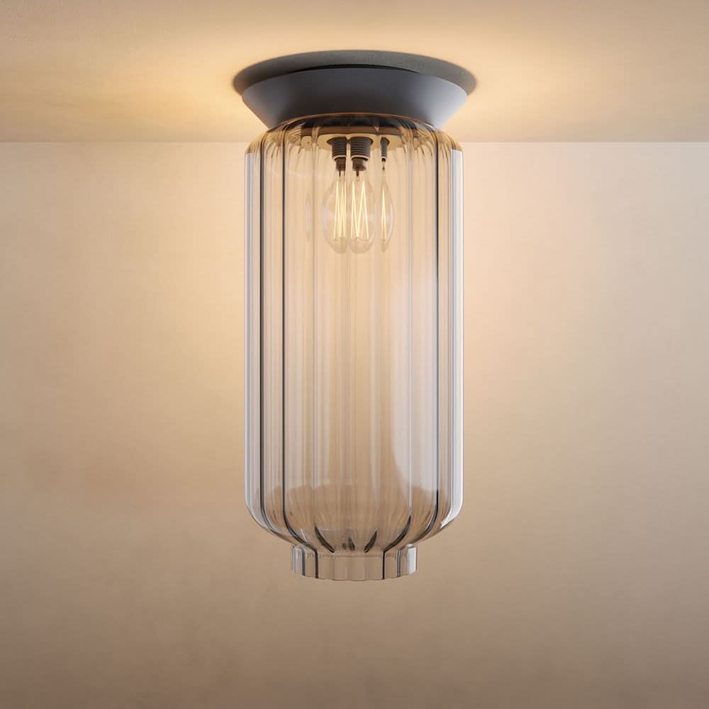 s.luce Velo Glas-Deckenleuchte E27