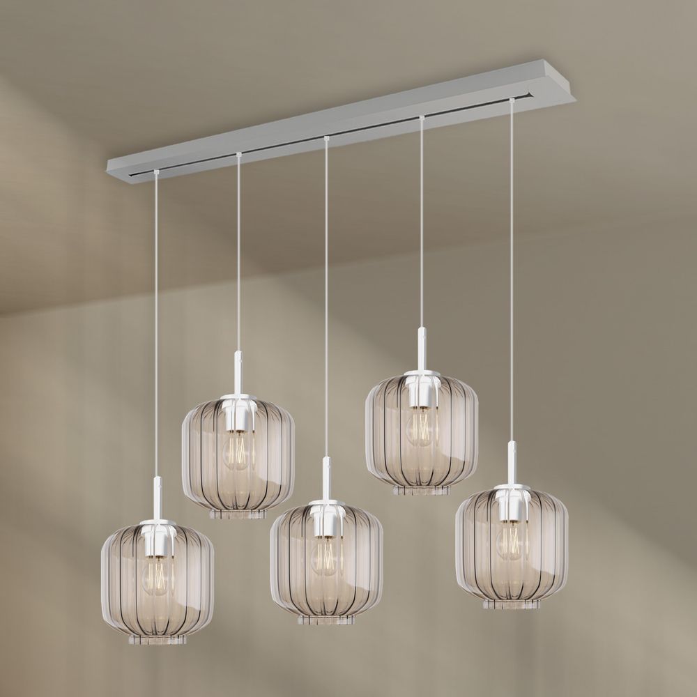 s.luce Velo lampa stołowa 5-płomienna 160cm czasza Ø 20cm