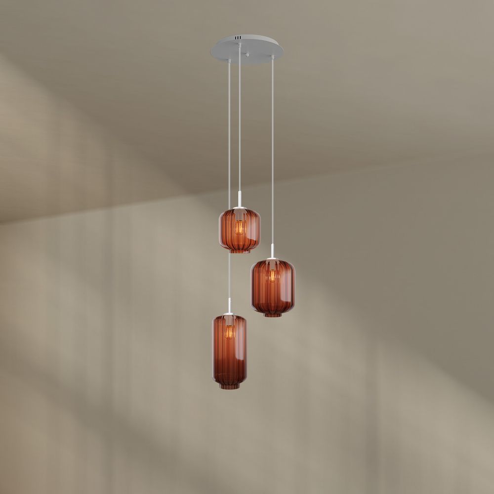 s.luce Velo gallery light 3-light Ø 40cm canopy Ø 18/20/25cm