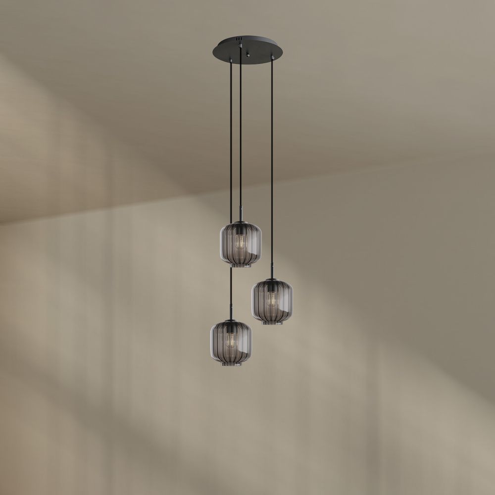 s.luce Velo 3-flammige Galerieleuchte Ø 40cm Baldachin Ø 20cm