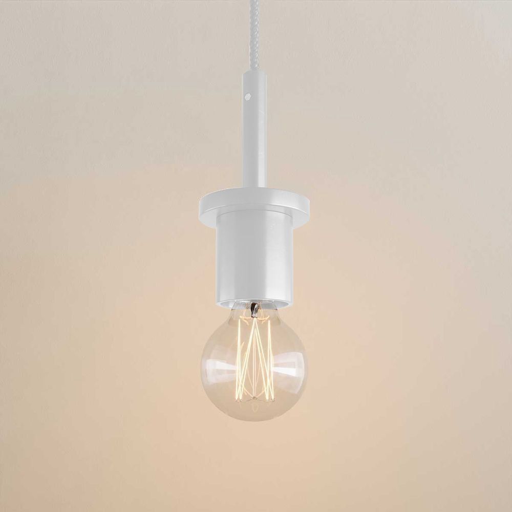 s.luce Velo Glas-Pendelleuchte Aufhängung 150cm Weiß