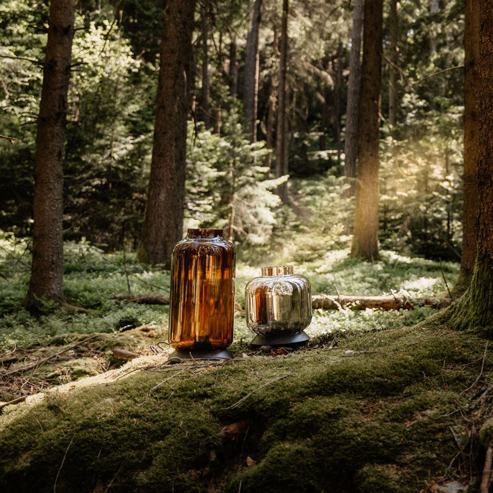 s.luce Velo Glas-Tischleuchte mit Schalter