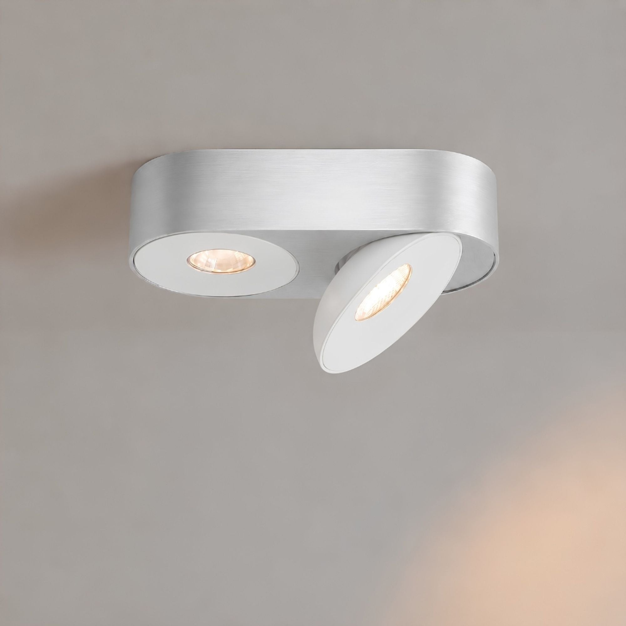 s.luce Santa Duo LED-Aufbaustrahler schwenkbar & dimmbar - 197279 - s.luce® - homecoming lights.