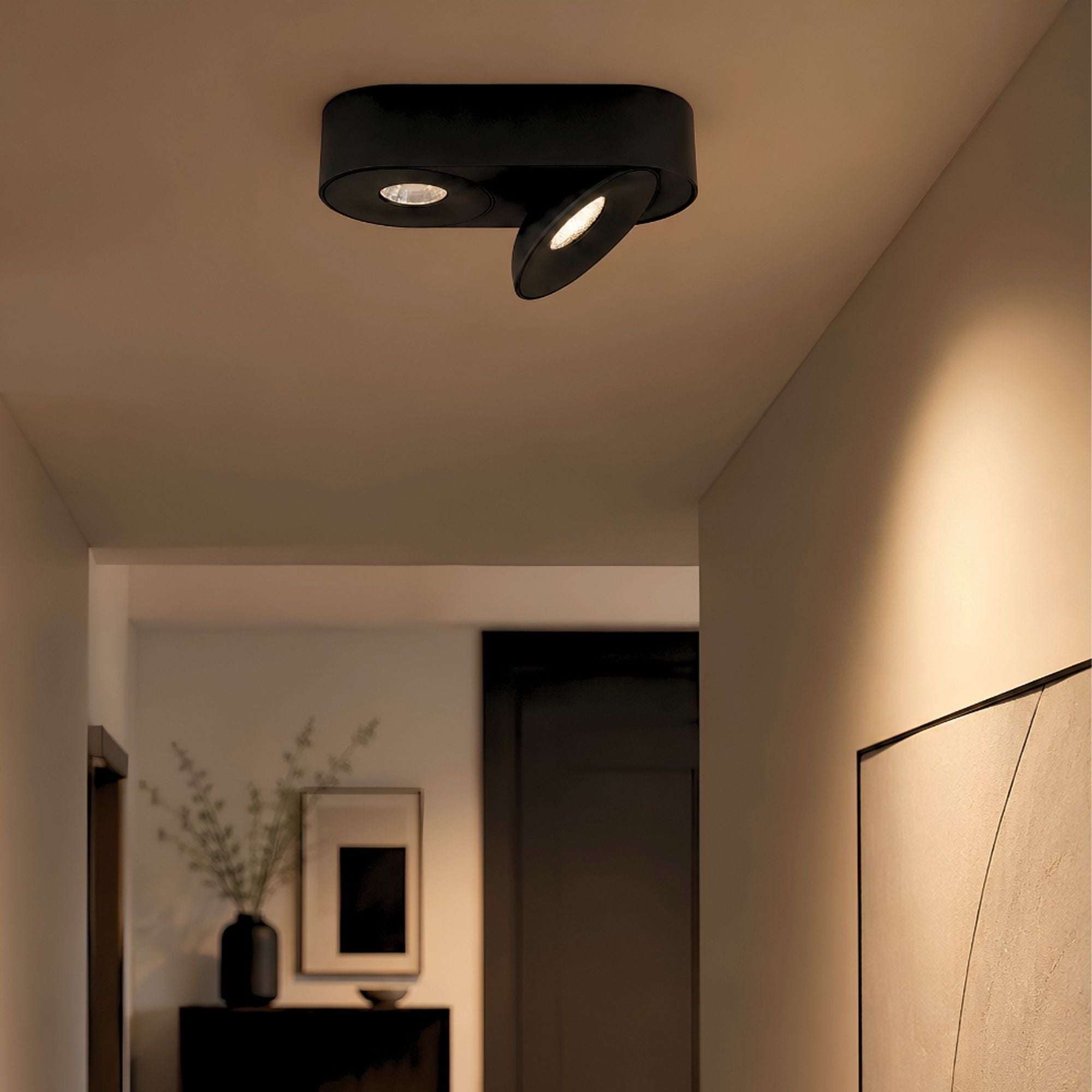s.luce Santa Duo LED-Aufbaustrahler schwenkbar & dimmbar - 197265 - s.luce® - homecoming lights.