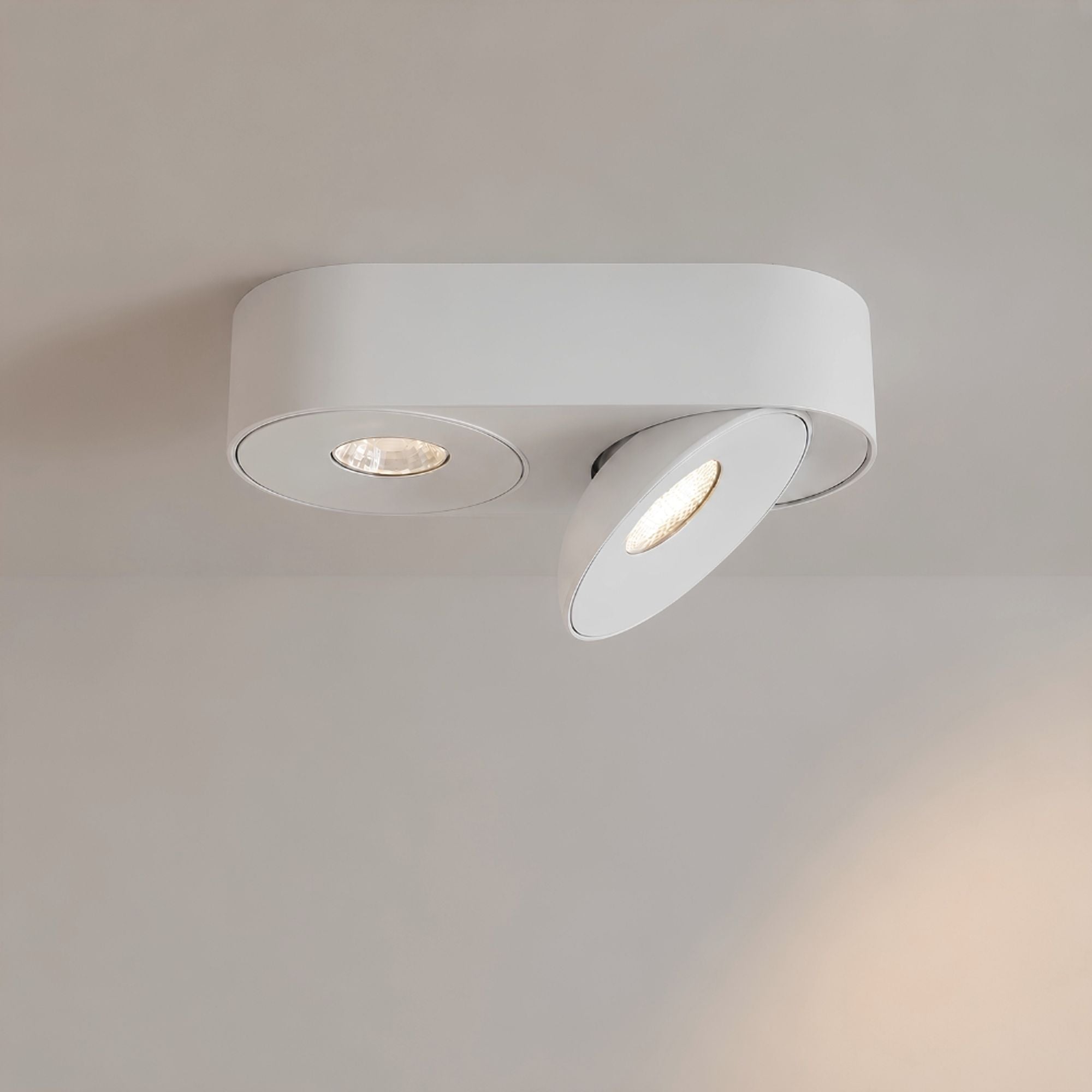s.luce Santa Duo LED-Aufbaustrahler schwenkbar & dimmbar - 197266 - s.luce® - homecoming lights.