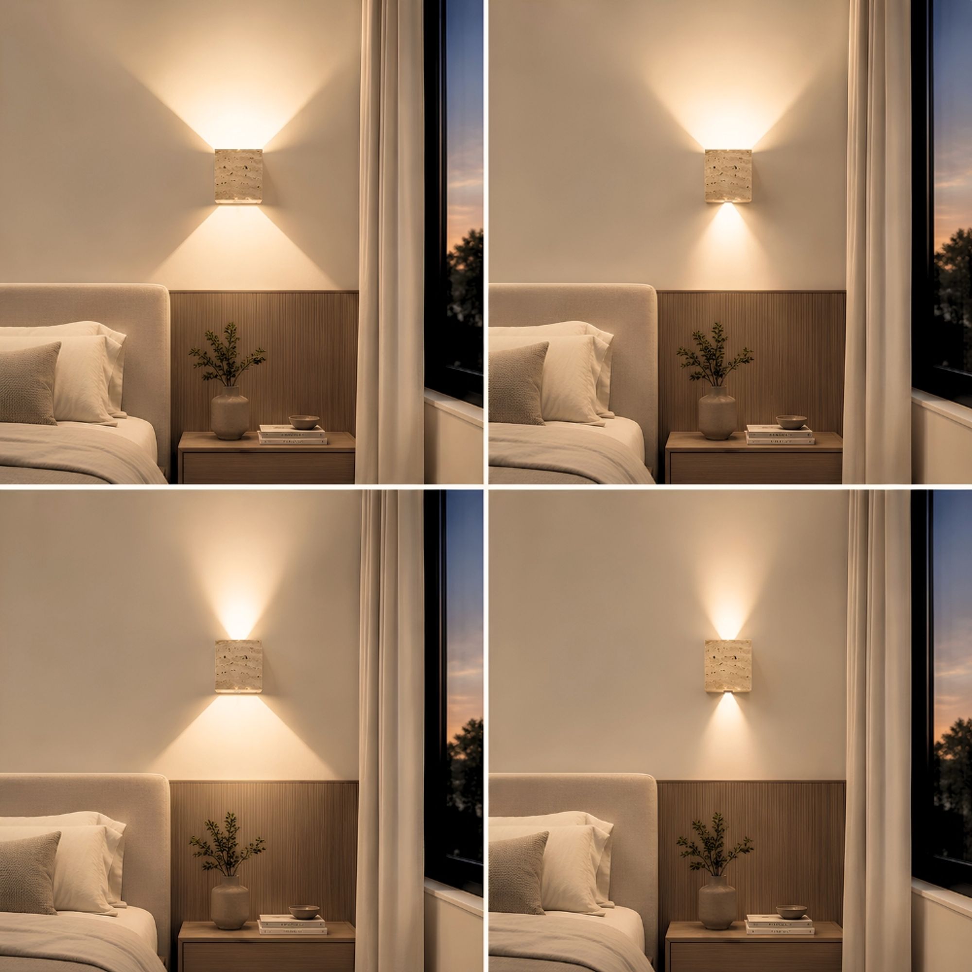 s.luce Travea LED Wandleuchte aus Travertin-Stein - 201093 - s.luce® - homecoming lights.