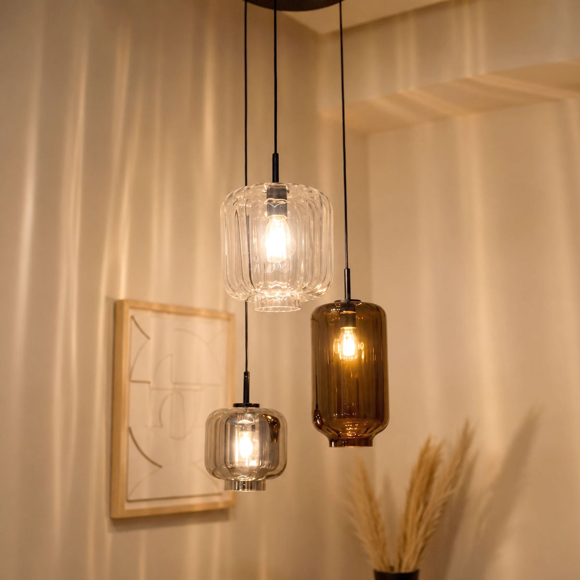s.luce Velo Galerieleuchte 3-flammig Ø 40cm Baldachin Ø 18/20/25cm - 194414 - s.luce® - homecoming lights.
