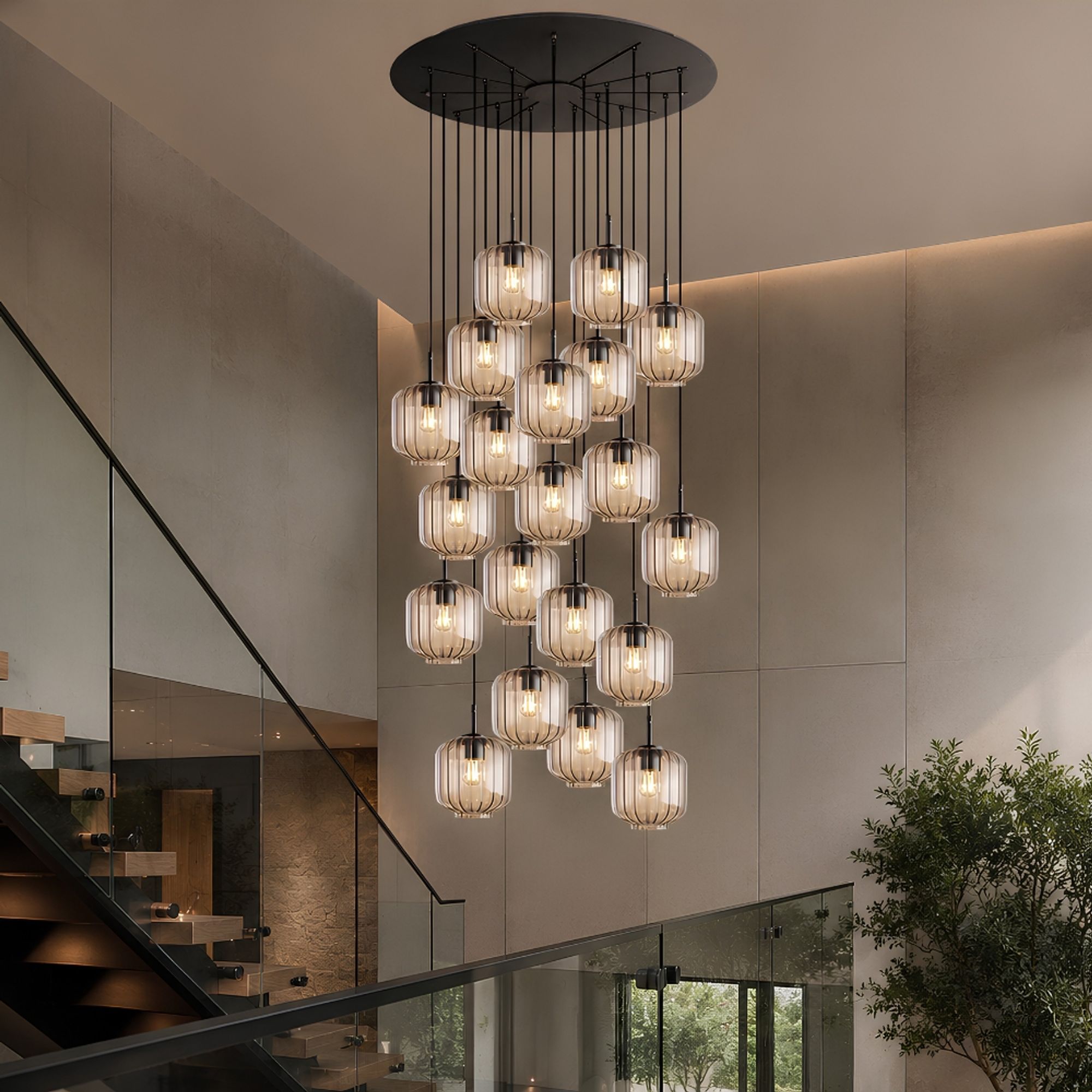 s.luce Velo Galerieleuchte 20-flammig Ø 120cm Baldachin Ø 20cm - 194516 - s.luce® - homecoming lights.