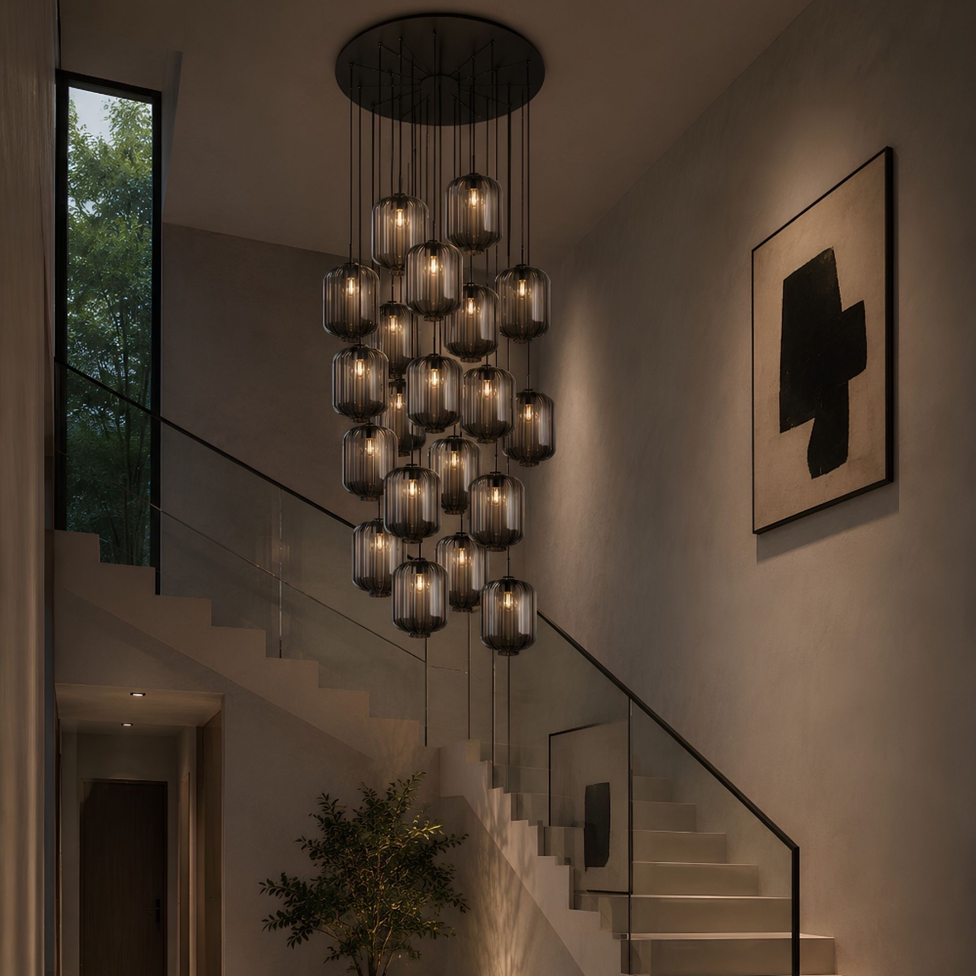 s.luce Velo 20-flammige Galerieleuchte Ø 120cm Ø 25cm - 194522 - s.luce® - homecoming lights.