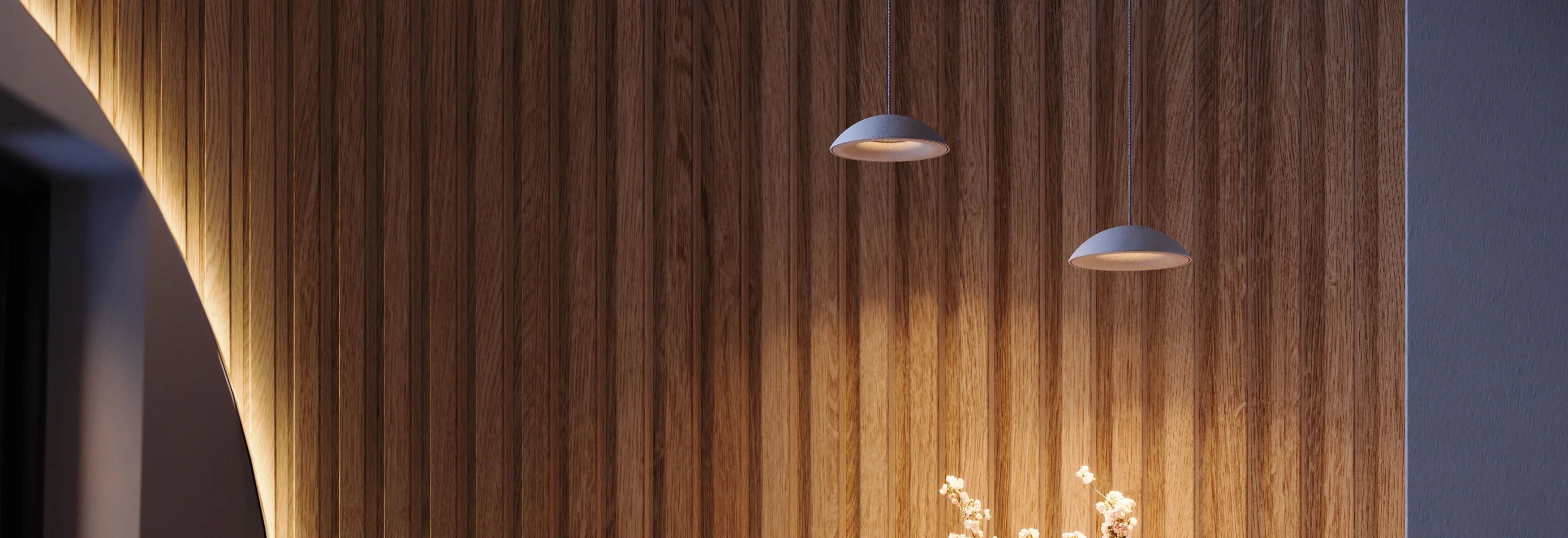2-light pendant luminaires