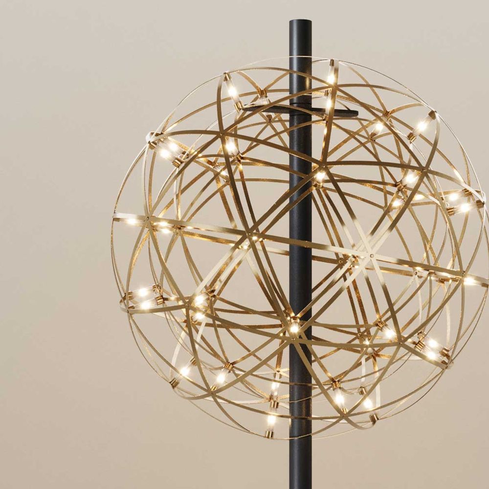 s.luce Atom LED floor lamp made of metal with touch dimmer