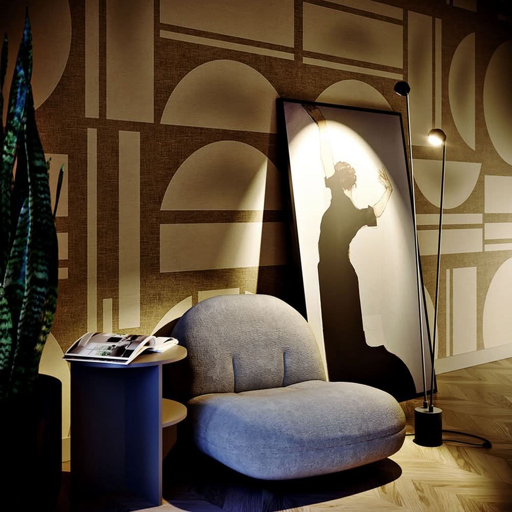 s.luce Beam LED floor lamp 2-light 145cm touch dimmer