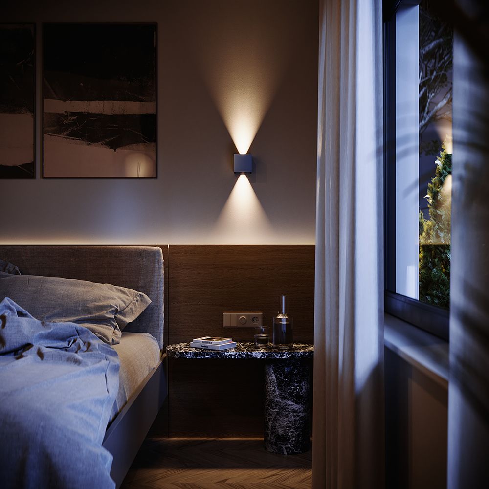 s.luce Ixa LED wall lamp adjustable angle indoor & outdoor IP44