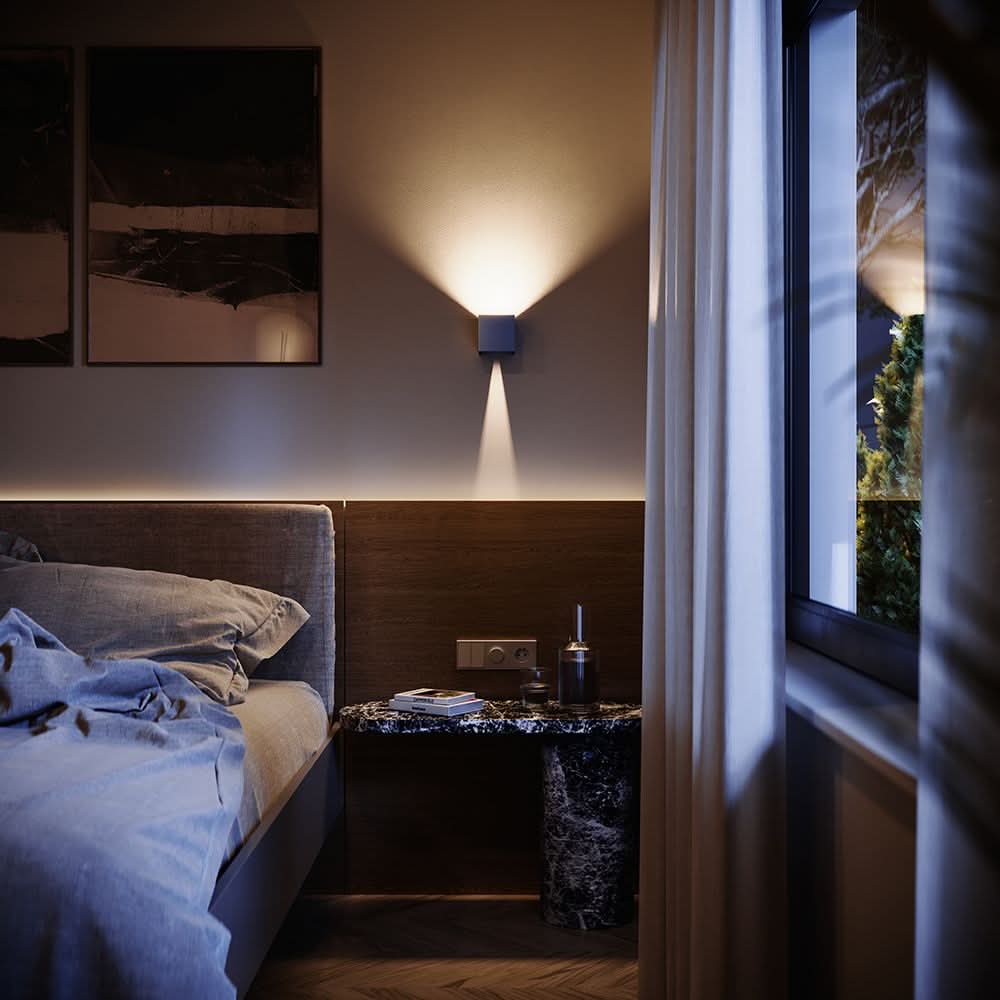 s.luce Ixa LED wall lamp adjustable angle indoor & outdoor IP44