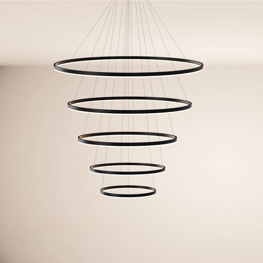 s.luce LED ring pendant light 5-flame centric