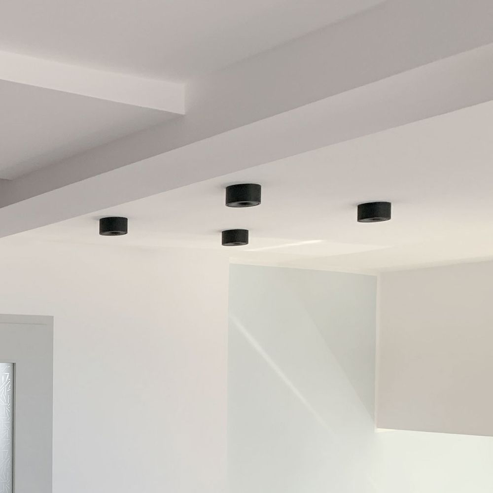 LED surface-mounted spotlight pivotable & dimmable