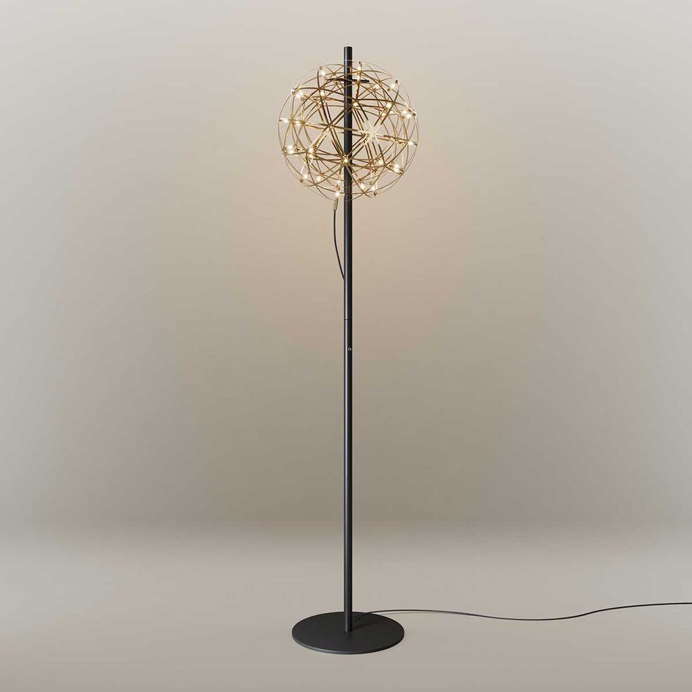 s.luce Atom LED floor lamp made of metal with touch dimmer