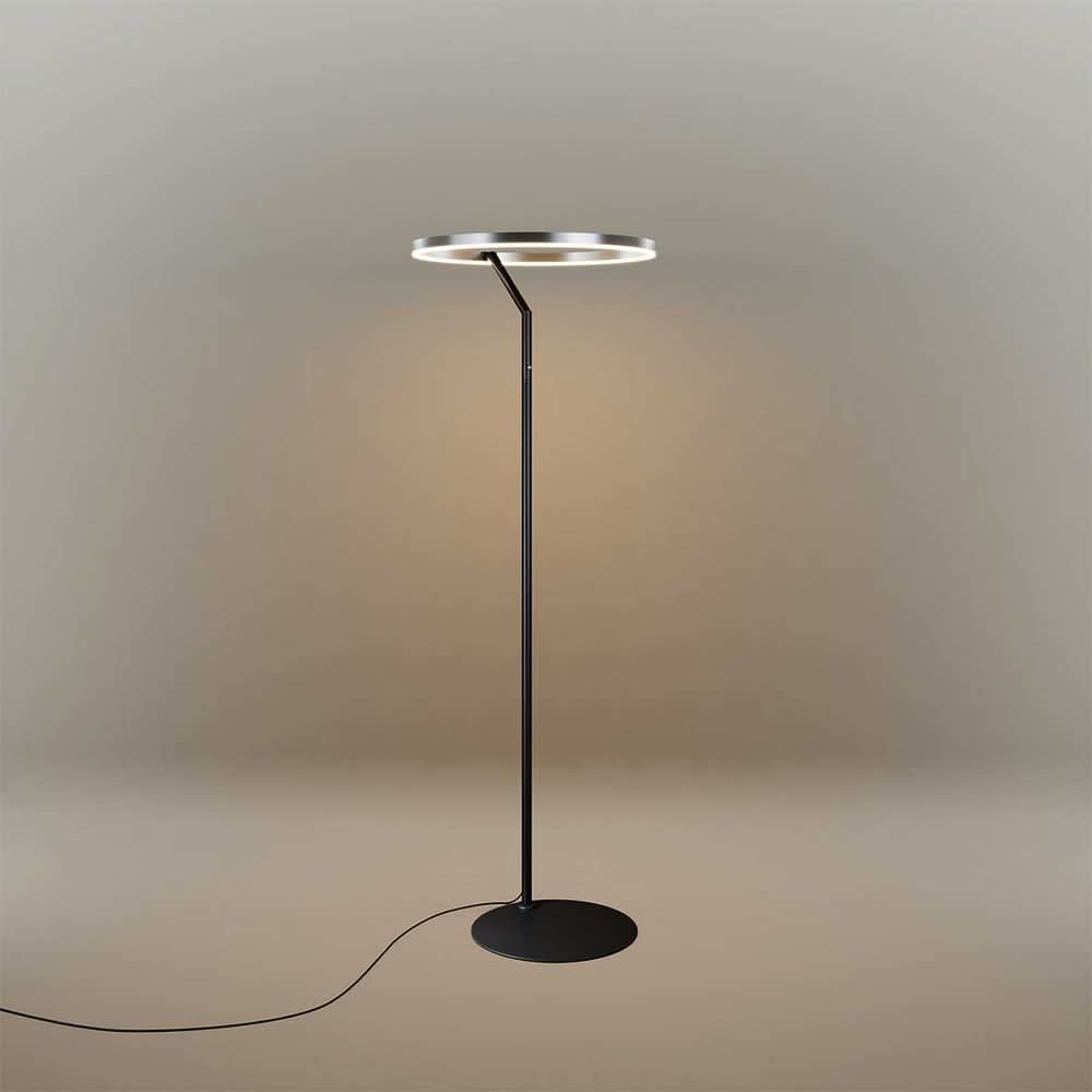 s.luce Ring LED floor lamp Ø 60cm with touch dimmer