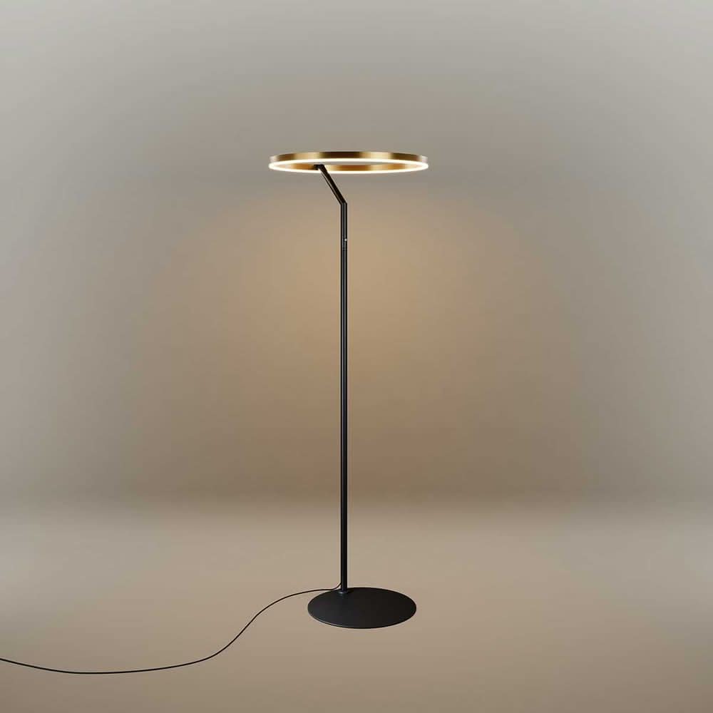s.luce Ring LED floor lamp Ø 60cm with touch dimmer