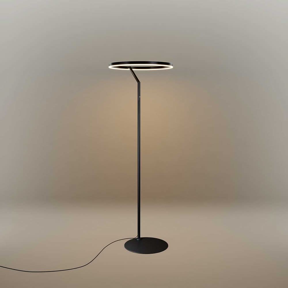 s.luce Ring LED floor lamp Ø 60cm with touch dimmer
