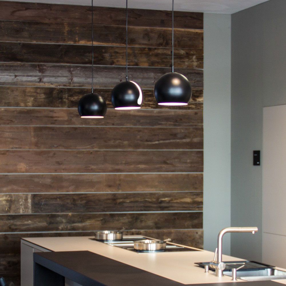 s.luce Ball gallery light with rotatable, interchangeable shade 5m suspension