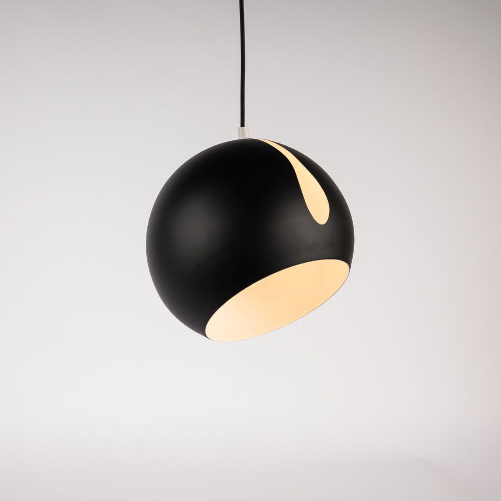 s.luce Ball gallery light with rotatable, interchangeable shade 5m suspension
