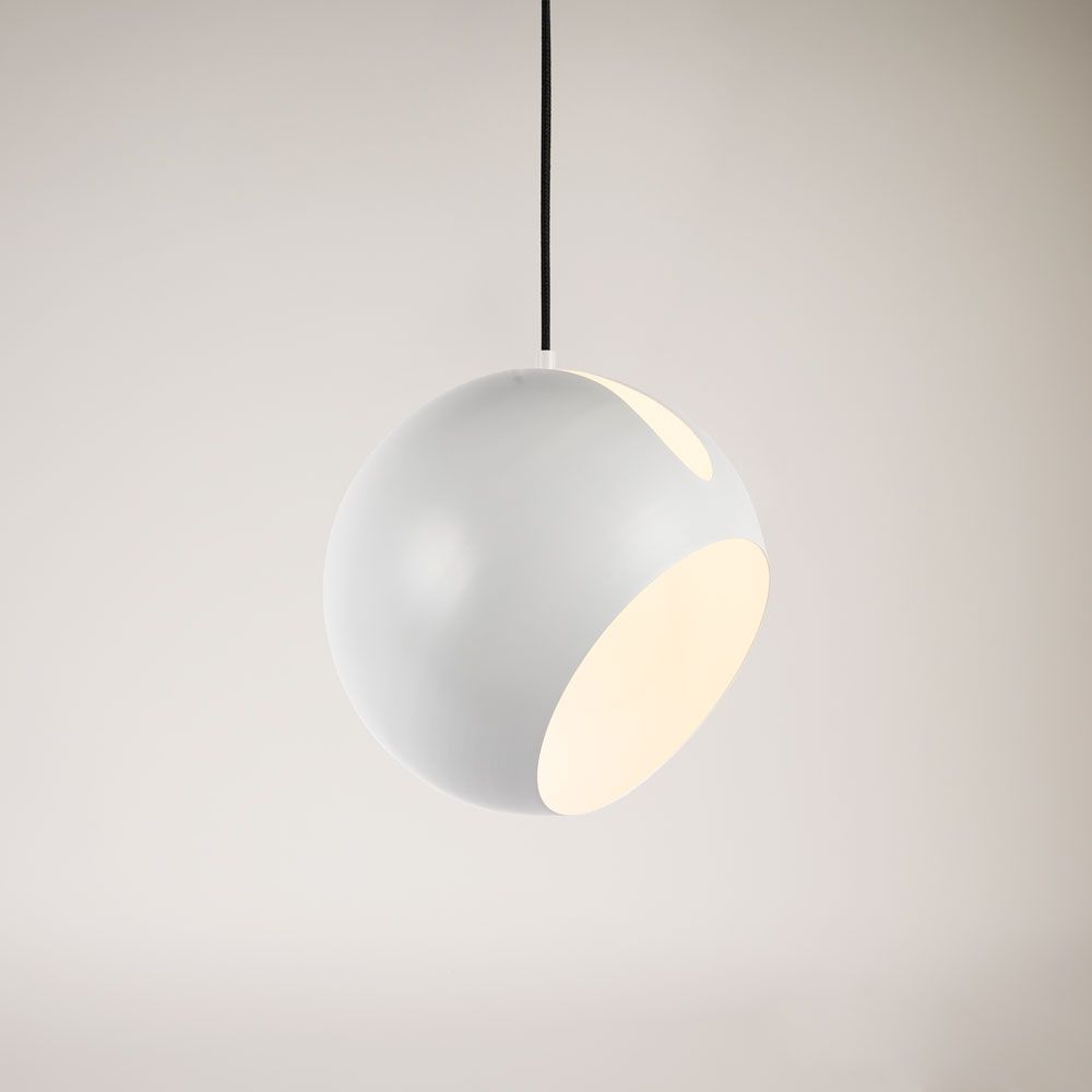 s.luce Ball metal pendant lamp with rotatable, interchangeable shade