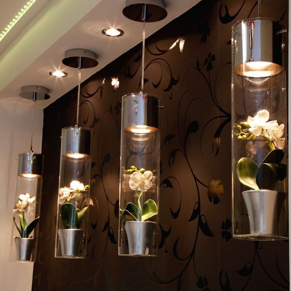 s.luce MyLight pendant lamp with display cylinder 40cm