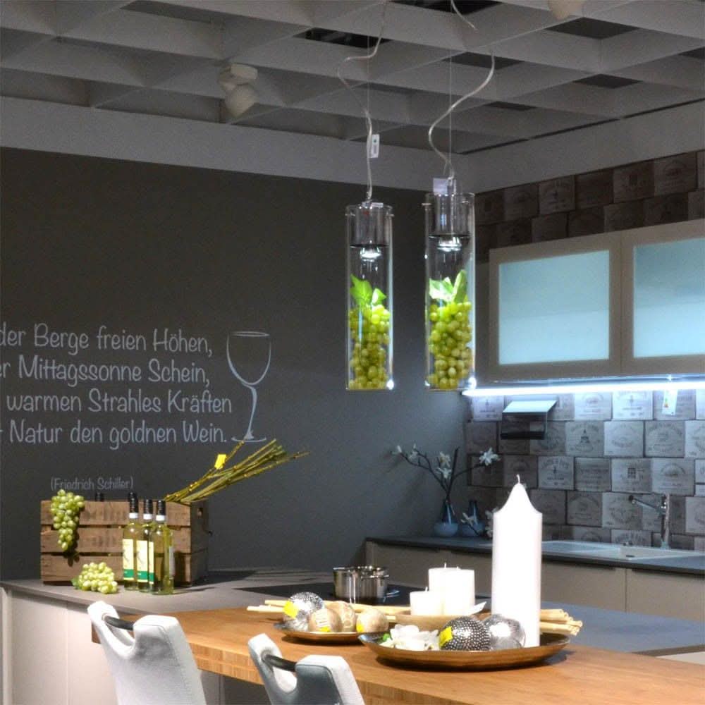 s.luce MyLight pendant lamp with display cylinder 40cm